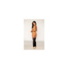 Robe bodystocking avec motifs zèbre, aux couleurs cuivrées 